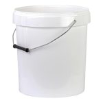 Seau alimentaire blanc 20 kilos , sans couvercle