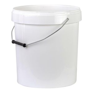Seau alimentaire blanc 20 kilos , sans couvercle