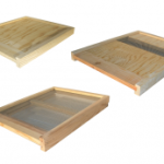 PLATEAU BOIS 10 cadres antivarroir " MADE IN FRANCE " traité à la cire microcristalline
