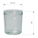 POT EN VERRE à facettes 425g (324ml) TO82
