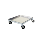 Plateau chariot inox à roulettes pour le transport des hausses