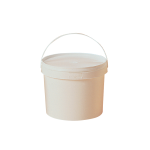 Seau blanc 10 kg (8L), avec couvercle
