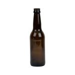 BOUTEILLE de BIÈRE (FUMÉE) 33cl, à l'unité avec capsule couleur or