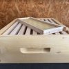 Demi-Hausse Dadant montée, 9 cadres montés, filés, gaufrés