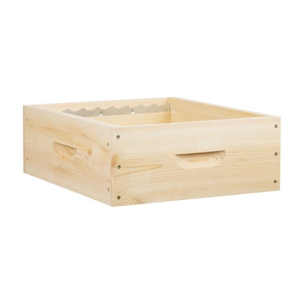 Hausse montée 8 cadres (avec crémaillères) pour ruche Dadant longueur Langstroth - Ruchéco