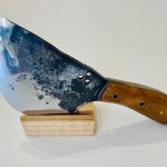 BANIAN NC : Couteau 2 : Manche bois noir - lame arrondie - 9cm