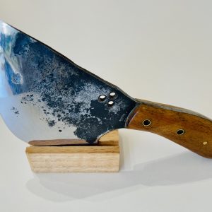 BANIAN NC : Couteau 2 : Manche bois noir - lame arrondie - 9cm