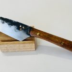 BANIAN NC : Couteau 3 : Manche bois noir - lame cuisine - 10 cm