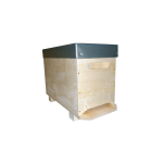 Ruchette Langstroth 6 cadres complète Ruchéco montée (corps, plateau, couvre cadre et toit)