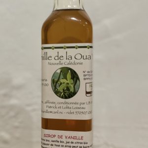 SIROP DE VANILLE BIO DE LA OUA YA