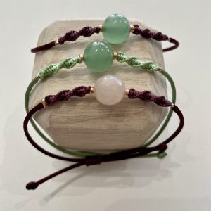 MES TISSAGES : Bracelet tissé 1 pierre semi-précieuse